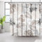Bovlleetd 180x200cm Bohemian Badezimmer Vorhang Wasserdicht Abstrakte Kunst Duschvorhang Mid-Century Tropical Plant Duschvorhänge Waschbar Badewanne Dekorative Vorhang mit Haken