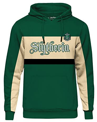 Harry Potter Hoodie avec Motif de Bloc de l'équipe Serpentard pour Hommes Femmes Unisexe Coton Rouge - S