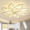 Sky angle LED Deckenleuchte Mit Fernbedienung Dimmbar Schlafzimmer Lampe, Kreative Blumenform Design Wohnzimmer Deckenlicht(12 Köpfe/Ø89cm/35in)