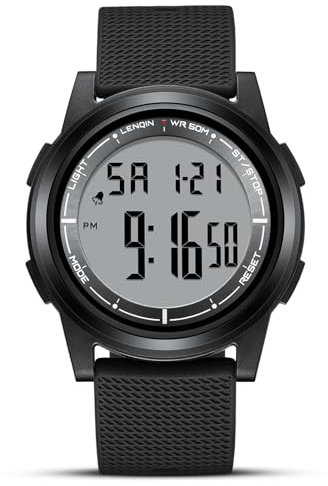 HANPOSH Reloj Hombre Relojes Impermeables para Hombres Reloj De Cuarzo Analógico Relojes De Pulsera para Hombres con Fecha Luminoso Reloj Casual De Moda Correa De Silicona
