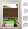 LIUWEIE Plissee ohne Bohren Klemmfix 65 x 120 cm lichtundurchlässig UV-Schutz Fenster Plissee Klemmfix Jalousie kinderleichte Montage für Schlafzimmer Badezimmer Küche, Braun