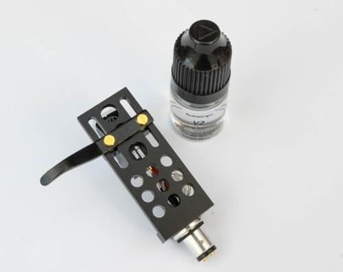 Black Headshell Cartridge Mount, Stylus, Needle, Oil Bundle fits Technics SL-1400, SL-1401, SL-1410, SL-1500, SL-1510, SL-1650, SL-1900, SL-1950, SL-2000, SL-3310, MADE IN ENGLAND