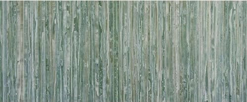 CosìCasa Alfombra de bambú para cocina antideslizante - Alfombra de cocina impermeable, fácil de limpiar y fabricada con materiales ecológicos - Alfombra de bambú verde, 50 x 240 cm