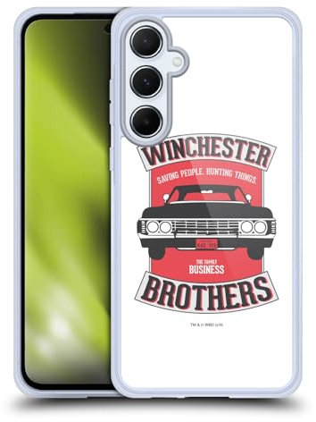 Head Case Designs Offizielle Supernatural Winchester Brothers 2 Vektoren Gel Handyhülle Hülle [Militärischer Schutzgrad] Kompatibel mit Samsung Galaxy A55 5G