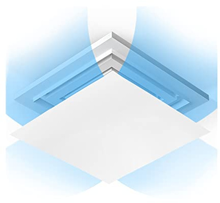 WOTZOV Windabweiser für Klimaanlagen, zentraler Decken-Klimaanlagen-Windabweiser, Verstellbarer Windabweiser gegen geraden Luftauslass, 45 cm (45 cm)