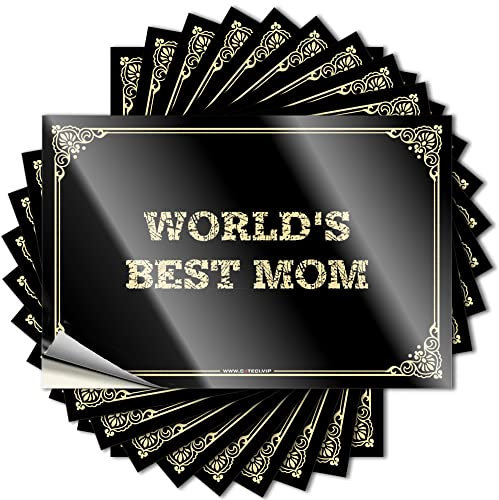 Inappropriate Stickers World's Best Mom Aufkleber, lustige Barschilder für Zuhause, Bar, Mädchen, Autoaufkleber (8 x 12 cm)