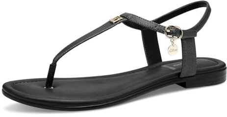 s.Oliver Femme Damen 5-28107-44 Sandale Plate, Noir, 40 EU