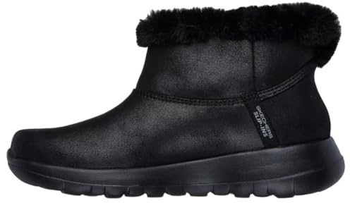 Skechers Damen Stiefeletten/Slip Ins ON The GO Joy Schwarz Textil, Größe:35½, Farbauswahl:schwarz