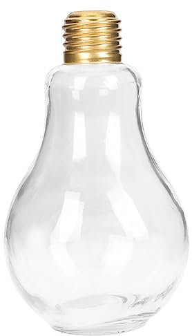 CIYODO Tazza della Lampadina Calici da Vino Bicchieri da Vino Decorativi Brocca per Bere Acqua Calice da Cocktail Bicchieri per Feste di Compleanno Lampadine Decorative Bicchiere