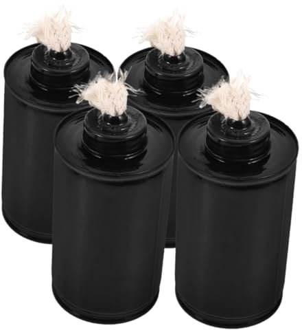 TOPBATHY Lámpara De Antorcha De 4 Piezas Lata De Aceite Botes De Repuesto para Antorcha Tarro De Combustible para Antorcha Bote para Antorcha De Mesa Bote para Antorcha Aire Libre