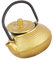 Cabilock Golden Mini Teapot Cast Iron Tea Kettle Desktop Tea Pet No Odor Healthy Material