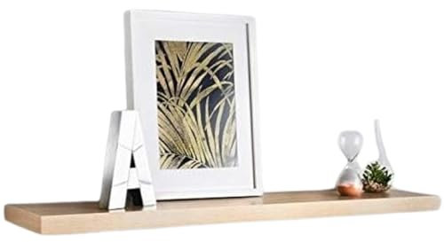 U.saf Lokken 100cm Floating Wall Shelf in Oak Finish – Sleek, Space-Saving Wall-Mounted Display Shelf for Living Room, Bedroom, Office & Modern Home Décor Organization