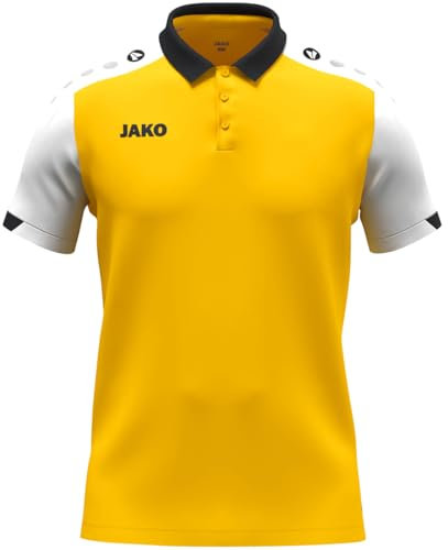 JAKO Unisex Poloshirt Dynamic, gelb/weiß/schwarz, 3XL
