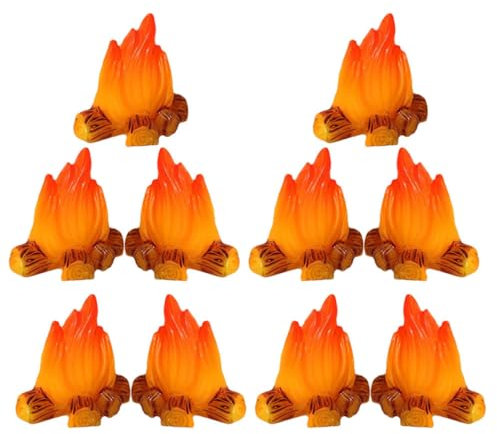 ibasenice 12stücke Miniatur Feuerstelle Modelle Dekoration Für Mikro-szenen Und Kreative Ornamente Für Garten Und Miniaturmodelle
