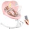Electric Baby Bouncer Chair, Baby Swing Chair with Bluetooth, Remote Control, Mosquito Net, Removable Seat Cushion, 4 Speeds & 4 Timers, Swing from Birth for 6 Months (Pink)