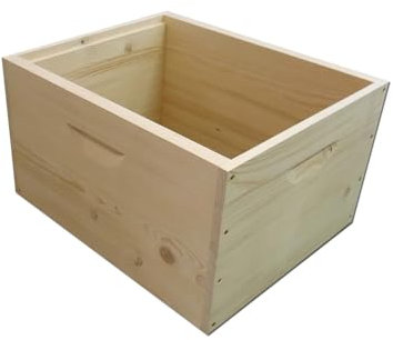 Dadant US Brutraum Zarge aus Massivholz Beute Imkerei Rähmchen Bienen, inkl. Rähmchen (12x)