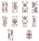 CATOR 10 Blätter henna tattoo, groß Einzigartige Schwarz Temporäre Tätowierung, Für Frauen Mandala DreamCatcher Tattoos, Erwachsene Aufkleber, Körperkunst Arm Spitzen Gefälscht Tatoos