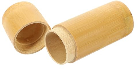 Desktop Matchstick Box Bamboo Multi-functional Match Can Decorative Jar | Green Classic Chic Finish, Tabletop and Home Use, Storage Holder for Matchstick Items