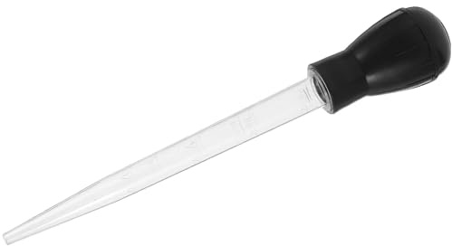 GLSTOY Injecteur Marinade pour Viande Barbecue, Poire à Jus Noire, Outil D'injection D'assaisonnement Pratique pour Poulet, Dinde et Porc, Accessoire la Cuisine Polyvalent pour Camping