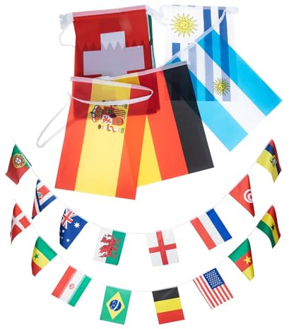 MUSISALY Länder String Flagge aus Polyester für Fußball Sportveranstaltungen und Partys Strapazierfähige Zeichenkettenflagge nicht Leicht zu Verformen oder Brechen