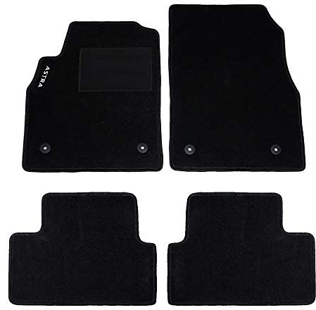 Rebeca Shop – Fußmatten Auto aus Teppich mit 4 Clip-Kit
