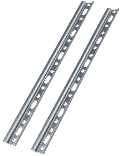 Gedotec Schrankaufhänger 307 mm - 2 Stück Aufhängeschiene aus Stahl | Schrankträger zum Schrauben - Möbelaufhänger für Küchen-Oberschränke - Hängeschrank Halterung für unsichtbare Montage
