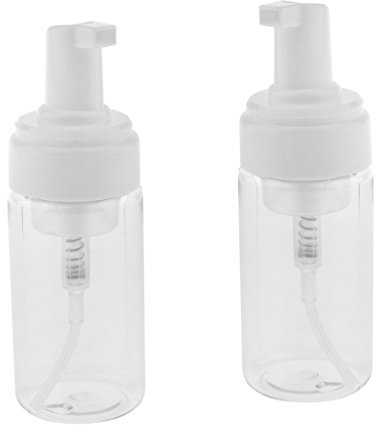 non-brand Sharplace 2X Reisen Pumpflasche Schaumspender Pump Bottle, Reichhaltigen Schaum für Reinigung, 3 Farbe Auswahl, klar