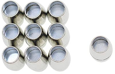 Baoblaze 10 Sätze Magnetverschlüsse Schmuck Herstellen Zubehör Ketten Verschluss, Silber, 6mm