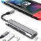 RREAKA Hub multiport AV numérique USB Type C vers HDMI, Adaptateur USB-C (USB3.1) Chargeur PD pour Nintendo Switch, Station d'accueil HDMI 4K Portable pour Samsung Dex Station S22/S21