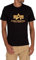 Alpha Industries Herren Basic Print T-Shirt, Black/Neon Orange, L