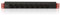 Techly Professional 107746 - Regleta de 8 enchufes para rack de 19 pulgadas, conector C14, 1U, negro/rojo