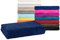 MOON - Classic Kuscheldecke 150x200 cm Marine Wolldecke einfarbig, Pflegeleichte Baumwollmischung