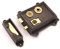 Vintage/Victorian Style Cast Iron & Brass Bedroom Bathroom Rim Latch Sash Lock (Regency Style Rim Latch Lock)