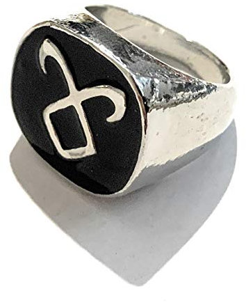 giulyscreations Ring Shadowhunters Metall Nickel Free Rune Angelica The Mortal Instruments Rune Angelica Angelic Power Saga TV-Serie Jace Herondale ALEC Clary (9), Zink, Zink, Metall