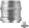 TTArtisan 50mm F1.2 Obiettivo APS-C MF Per Fotocamere FX Mount X-A1 X-A10 X-M1 X-M2 X-H1 X-T1 X-T10 X-T2 X-T20 X-T3 X-T4 X -T100 X-T200 X-T30 X-PR01 XS10 e altro. (d'argento)