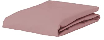 ESSENZA Spannbettlaken The Perfect Organic Jersey Woodrose, 180-200 x 200-220 cm - 95% Bio-Baumwolle Perkal (GOTS), 5% Elasthan - Uni