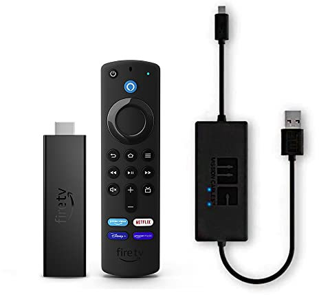 Fire TV Stick 4K Max + Mission USB Power Cable (eliminates the need for AC adaptor)