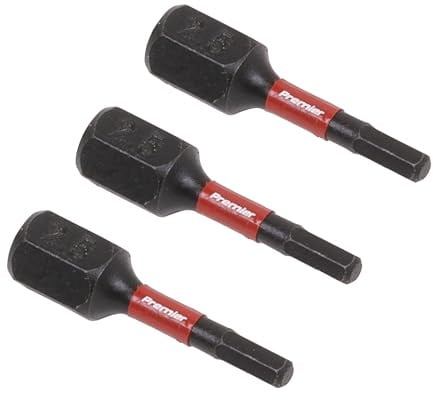 Hex 2.5mm Impact Power Tool Bits 25mm - 3pc