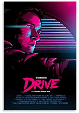 Filmposter Drive, Heimdekoration, Wanddekoration, Geschenk, Leinwand, Wandkunst, Schlafzimmer, 20 x 30 cm