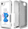 Candykisscase Schutzhülle für iPhone SE 2022, Ohana bedeutet Familienmuster, stoßdämpfend, hartes PC und inneres Silikon, Hybrid-Hybrid-Schutzhülle für iPhone 7/8/SE 2022