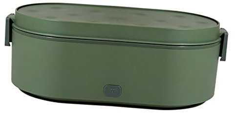 LOVIVER Portapranzo portatile Scaldavivande multifunzione Scatole da pranzo riscaldate elettriche per camion, VERDE