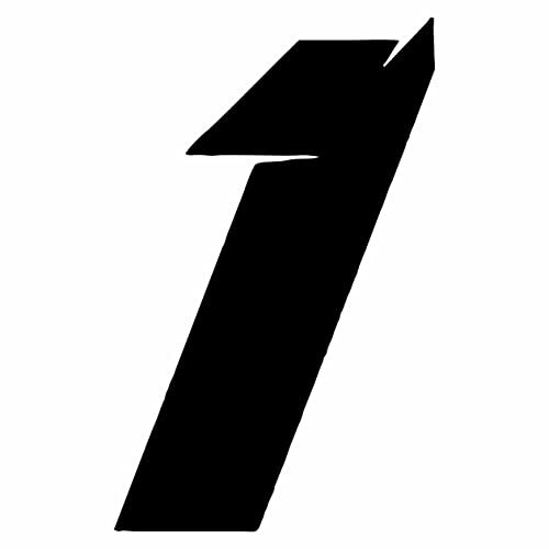 Preisgekrönter Autoaufkleber, Zahlen Aufkleber, Anzahl anpassbar, Farbe schwarz aus PVC, geeignet für Auto, Motorrad, PC, Wohnmobil