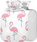 Flamingo Wärmflasche mit Bezug, 1 l, kleiner Wärmbeutel zur Schmerzlinderung, Bett, Hand und Füße, BPA-frei