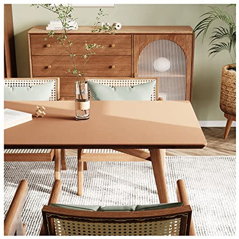 CIEEIN CIEHT PU Tischdecke Tischmatte Schreibtisch Tischunterlage Tischfolie Schutzfolie Tischschutz Matte Wasserdicht Khaki 70 * 130cm