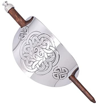 FOMIYES Pinces à Cheveux Celtiques, Pince Cheveux Homme Viking, Barrettes à Cheveux Celtiques Viking Pour Cheveux Queue De Cheval En Cuir Cheveux 1 PC