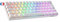 Geeky GK61 60% | Hot Swappable Mechanische Gaming-Tastatur | 62 Tasten Multi Color RGB LED Hintergrundbeleuchtung für PC/Mac Gamer| ISO FR AZERTY Französisches Layout (Weiß, Mechanical Blue)