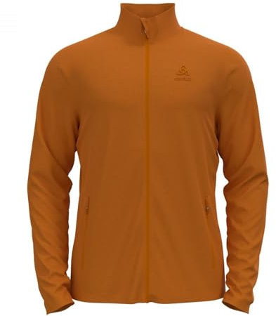 Odlo Herren Hoodyjacke mit Reißverschluss ROY, honey ginger - monk's robe, L