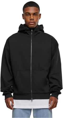 Urban Classics Herren Kapuzenpullover High Neck Zip Hoody Black L