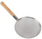Feinmaschiger Schaumlöffel mit Holzgriff, Großes Sieb aus Edelstahl 304 mit Sieb und Nudellöffel mit Holzgriff Zum Kochen und Braten (26 cm Durchmesser)