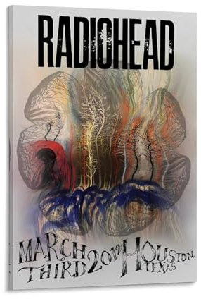 GAGALU Radiohead-Poster, dekoratives Gemälde, Leinwand, Wandposter und Kunstdruck, moderne Familienschlafzimmer-Dekoration, Poster, 30 x 45 cm